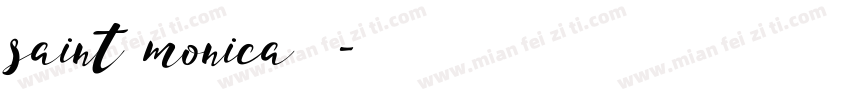 saint monica字体字体转换